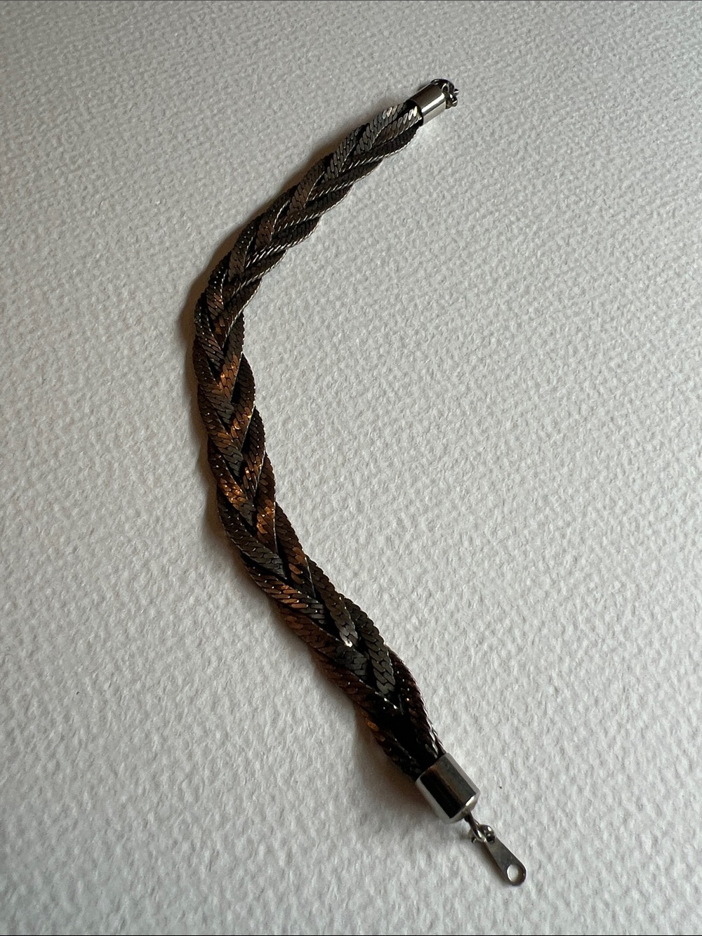 Silver-tone Braided Bracelet
